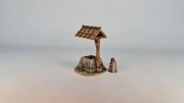 Einfacher Brunnen mit Eimer