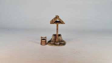 Einfacher Brunnen mit Eimer