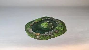 Koi pond round