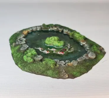 Koi pond round