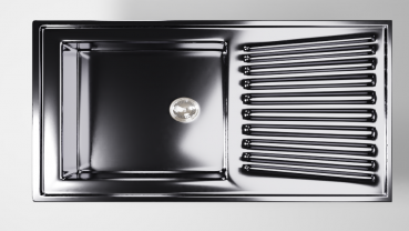 Edelstahl-Spülbecken