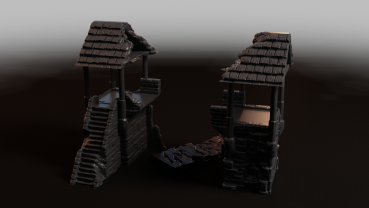 Zerstörter Außenposten - Set