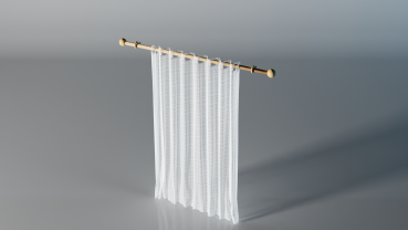 Vorhang mit Gardinenstange