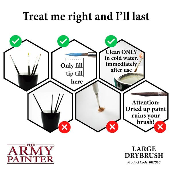 The Army Painter Wargame Brush - Large Drybrush BR7010