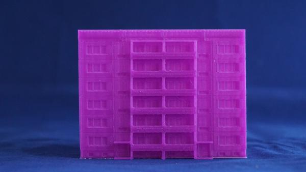 WBS 70 block - 6 floors - balcony - 6mm - print file