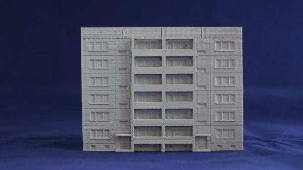 WBS 70 block - 6 floors - balcony - 6mm - print file