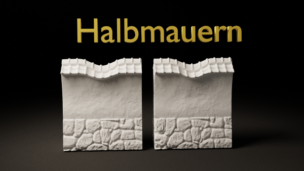 Mauerset 1 - halbes Mauerteil