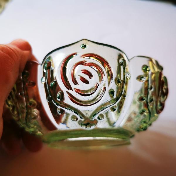 Handmade bowl with floral design
