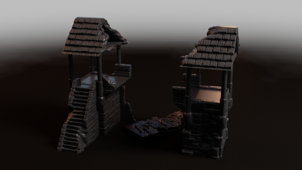 Zerstörter Außenposten - Set