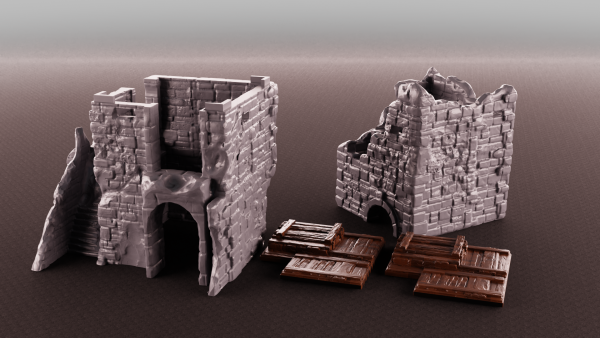 Zerstörter Außenposten - Set