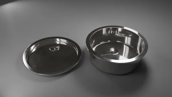 Mini round sink set