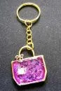 Keychain purse purple with sprinkles